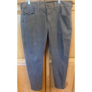 True Religion Olive/Gray Stretch Chino Pants Women's Size 32W 39L